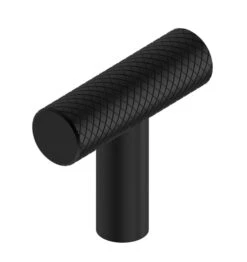 Schwinn Design 3998 1-9/16" (40mm) Knurled Cabinet T-Knob (Matte Black)
