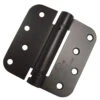 SGS Residential Duty Door 4" (102mm) X 4" (102mm) Single Acting Spring Hinge - 5/8in. Radius Corner - EACH (Black)