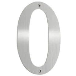 Smedbo 6" (152mm) House Numbers - (Brushed Stainless Steel) -Amerock Sales Shop sme b940 big 1