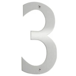 Smedbo 6" (152mm) House Numbers - (Brushed Stainless Steel) -Amerock Sales Shop sme b943 big