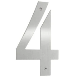 Smedbo 6" (152mm) House Numbers - (Brushed Stainless Steel) -Amerock Sales Shop sme b944 big 1