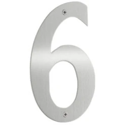 Smedbo 6" (152mm) House Numbers - (Brushed Stainless Steel) -Amerock Sales Shop sme b946 big 1