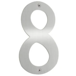 Smedbo 6" (152mm) House Numbers - (Brushed Stainless Steel) -Amerock Sales Shop sme b948 big
