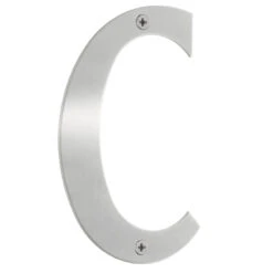 Smedbo 6" (152mm) House Letters A-D (Brushed Stainless Steel) -Amerock Sales Shop sme b952 big