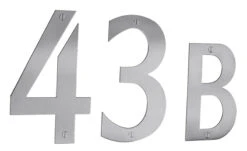 Smedbo 6" (152mm) House Numbers - (Brushed Stainless Steel) -Amerock Sales Shop sme bb 2nd shot big