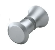 Sugatsune Glass Door Knob - Back-to-Back Set (Satin Chrome)