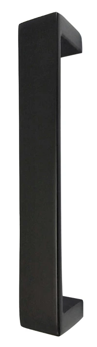 Sure-Loc Rustic 7-7/8" (200mm) Solid Brass Barn Door Pull - EACH (Flat Black)