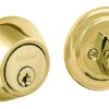 CLOSEOUT SPECIAL! - Sure-Loc DB201 Contemporary Deadbolt (Single Cylinder - Polished Brass)