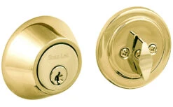 CLOSEOUT SPECIAL! - Sure-Loc DB201 Contemporary Deadbolt (Single Cylinder - Polished Brass)