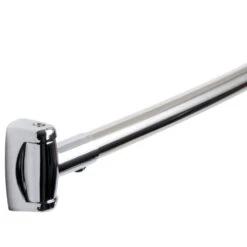 Sure-Loc Adjustable 5-6' Curved Shower Curtain Rod W/Ends - (Polished Chrome)