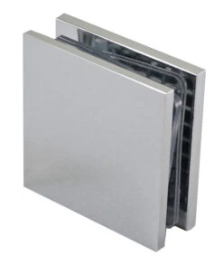 Sure-Loc Glass Shower Clamp, Square Corner - EACH (Polished Chrome)