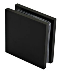 Sure-Loc Glass Shower Clamp, Square Corner - EACH (Flat Black)