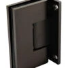 Sure-Lock Wall Mount Glass Standard-Duty Shower Door Hinge, Square Corner - EACH (Vintage Bronze)