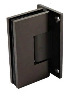 Sure-Lock Wall Mount Glass Standard-Duty Shower Door Hinge, Square Corner - EACH (Vintage Bronze)
