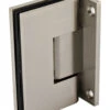 Sure-Lock Wall Mount Glass Standard-Duty Shower Door Hinge, Square Corner - EACH (Satin Nickel)