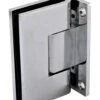 Sure-Lock Wall Mount Glass Standard-Duty Shower Door Hinge, Square Corner - EACH (Polished Chrome)