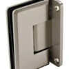 Sure-Lock Wall Mount Glass Heavy-Duty Shower Door Hinge, Beveled Edge - EACH (Satin Nickel)