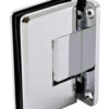 Sure-Lock Wall Mount Glass Heavy-Duty Shower Door Hinge, Beveled Edge- EACH (Polished Chrome)