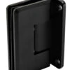 Sure-Lock Wall Mount Glass Standard-Duty Shower Door Hinge, Beveled Edge - EACH (Flat Black)