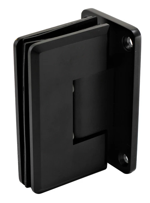 Sure-Lock Wall Mount Glass Standard-Duty Shower Door Hinge, Beveled Edge - EACH (Flat Black) 1 Sure-Lock Wall Mount Glass Standard-Duty Shower Door Hinge, Beveled Edge - EACH (Flat Black)