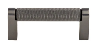 Top Knobs Amwell 3" (76mm) Center-to-Center Knurled Bar Pull (Ash Gray) 1 Top Knobs Amwell 3" (76mm) Center-to-Center Knurled Bar Pull (Ash Gray)
