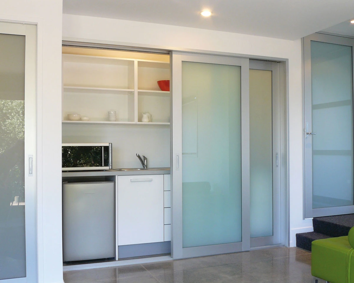 Cavity Sliders 72" (1829mm) CaviTrack By-Pass Sliding Door Track For 1-3/8" Doors - (Aluminum) 3 Cavity Sliders 72" (1829mm) CaviTrack By-Pass Sliding Door Track For 1-3/8" Doors - (Aluminum) - Image 3