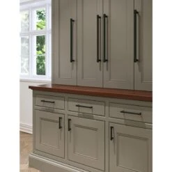 Top Knobs Regent's Park 12" (305mm) Center-to-Center Clarence Appliance Pull (Flat Black) -Amerock Sales Shop top tk3118blk 4 big