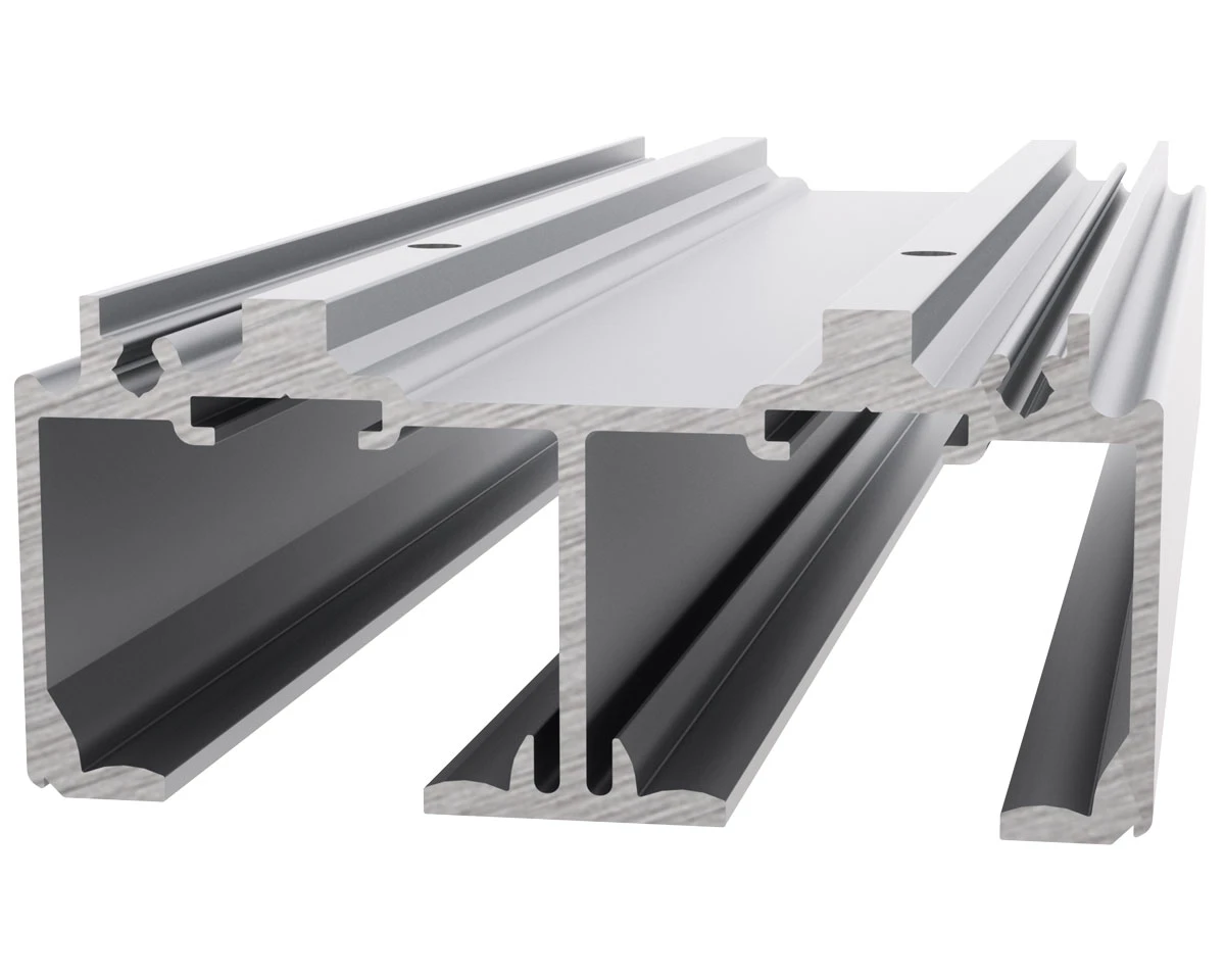 Cavity Sliders 72" (1829mm) CaviTrack By-Pass Sliding Door Track For 1-3/8" Doors - (Aluminum) 1 Cavity Sliders 72" (1829mm) CaviTrack By-Pass Sliding Door Track For 1-3/8" Doors - (Aluminum)